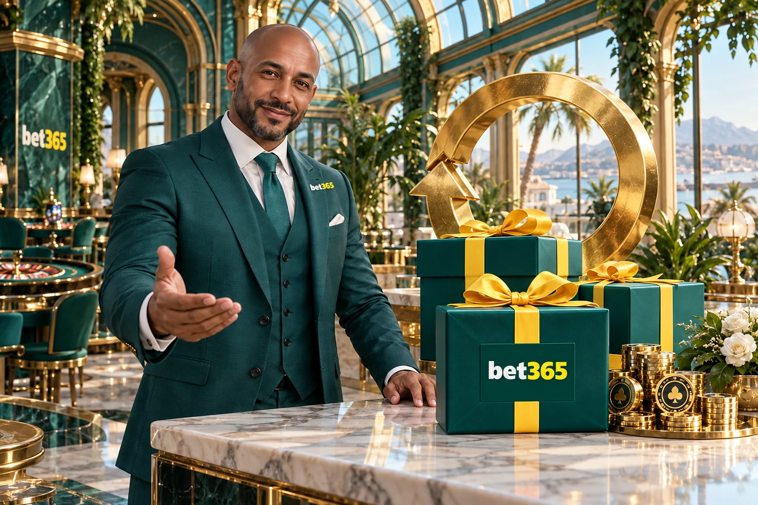 Casino host presenting weekly reload rewards